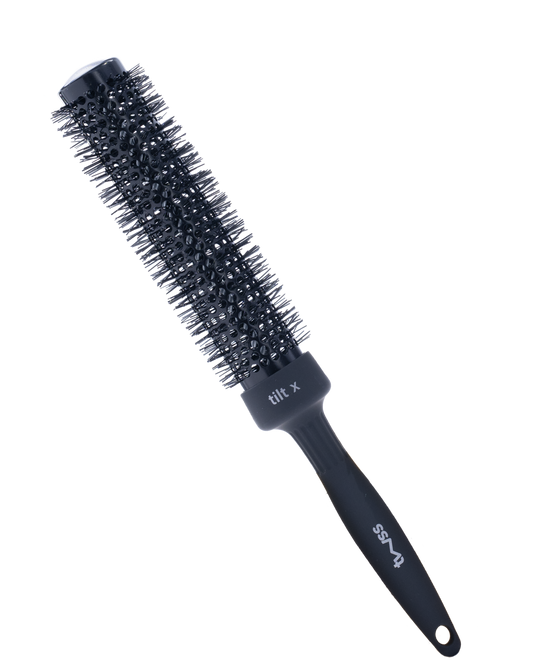 twss - Tilt-X Ceramic Blow Dry Brush– Round long barrel Brush for Fast Drying & Frizz Control