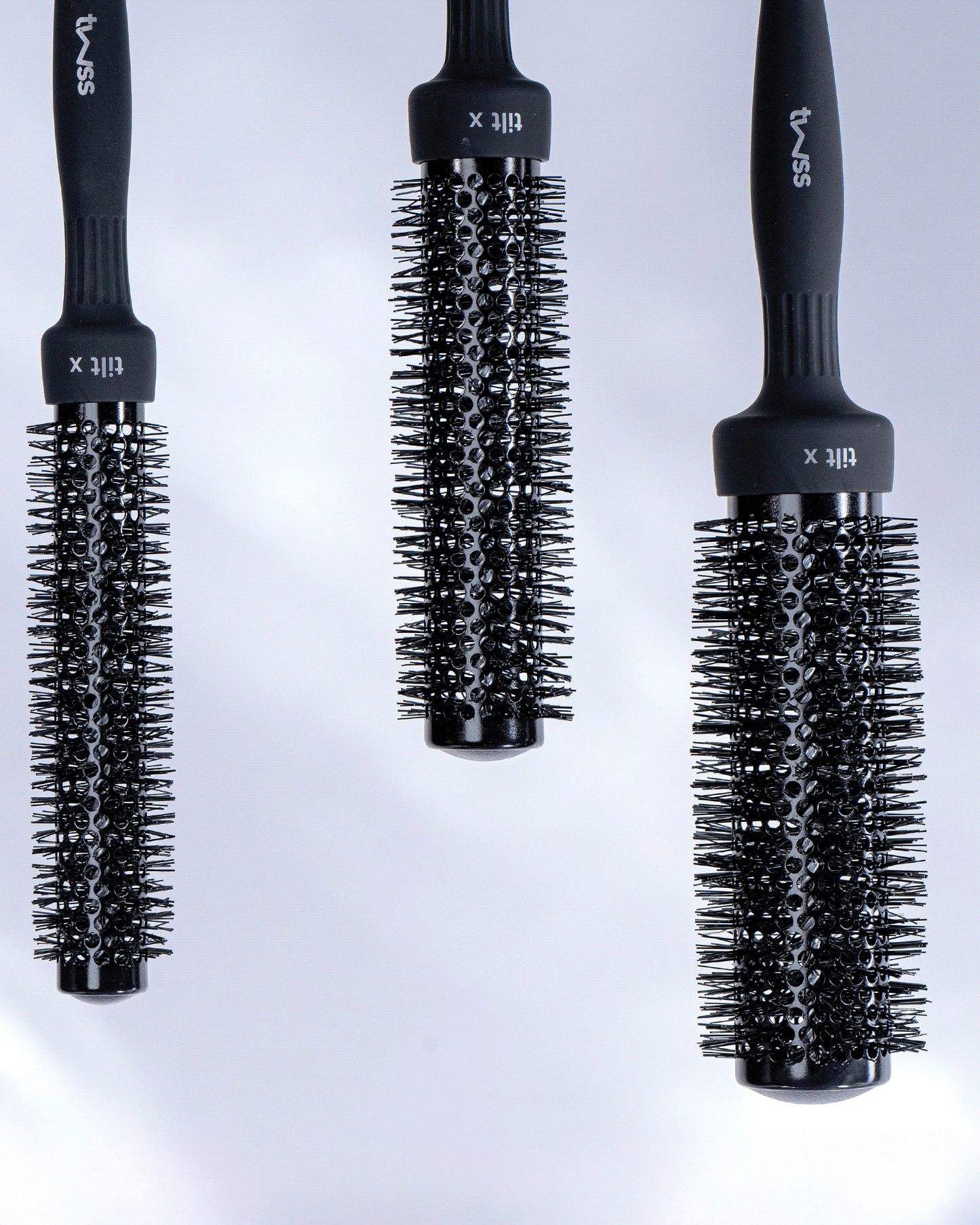 twss - Tilt-X Ceramic Blow Dry Brush– Round long barrel Brush for Fast Drying & Frizz Control