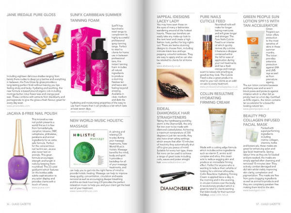 The Beauty Guild - Guild Gazette (UK) July 2013