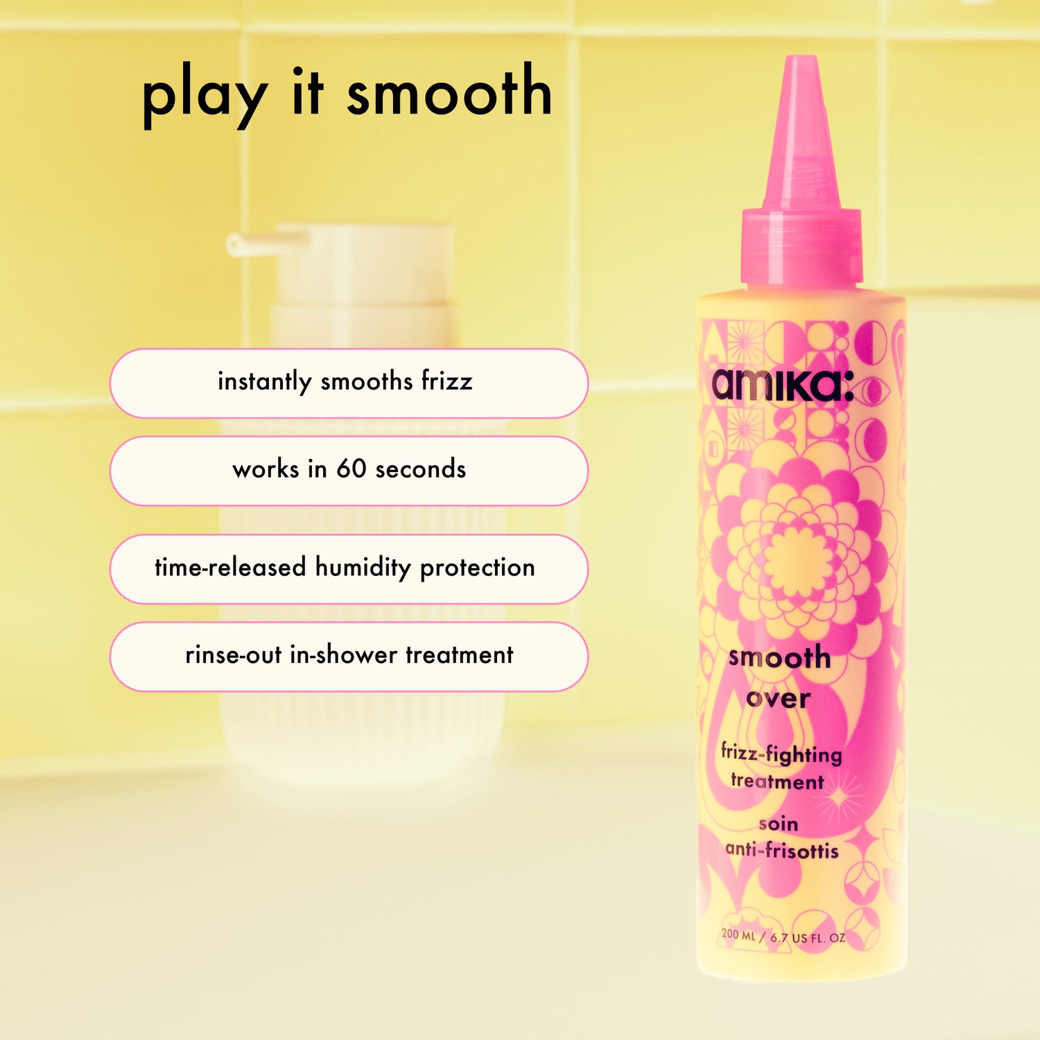 Amika Smooth Over Anti Frizz Treatment 200ml