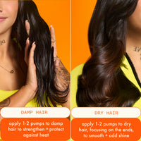 amika superfruit star lightweight hair styling + heat defense oil