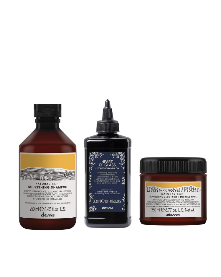 Davines Blonde and Extremely Damaged Hair Bundle