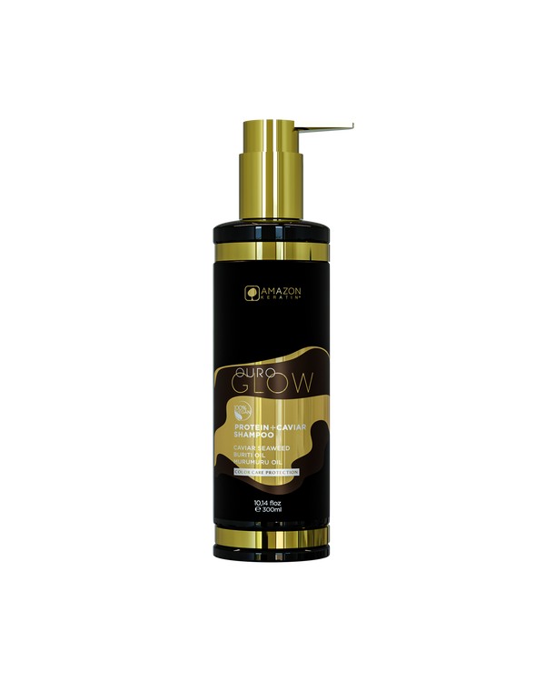 Amazon Keratin Ouro Glow Protein + Caviar Shampoo