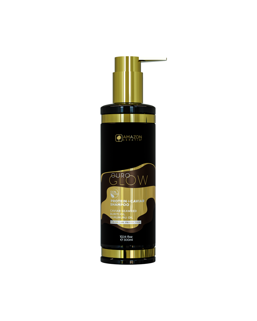 Amazon Keratin Ouro Glow Protein + Caviar Shampoo