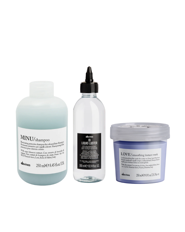 Davines Colored and Frizzy Hair Bundle