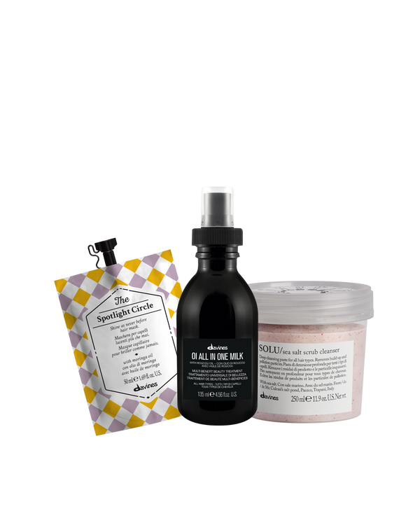 Davines Cleanse & Shine Bundle
