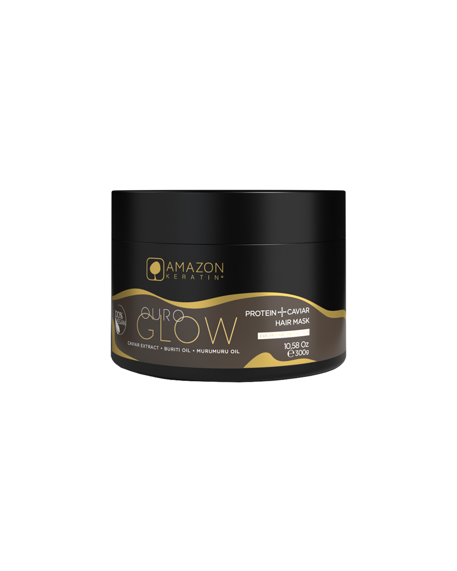 Amazon Keratin Ouro Glow Protein + Caviar Hair Mask