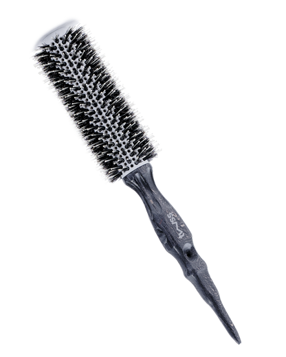 twss – Etch Wooden Round Hair Brush–Eco-Friendly Natural Bristles for Styling