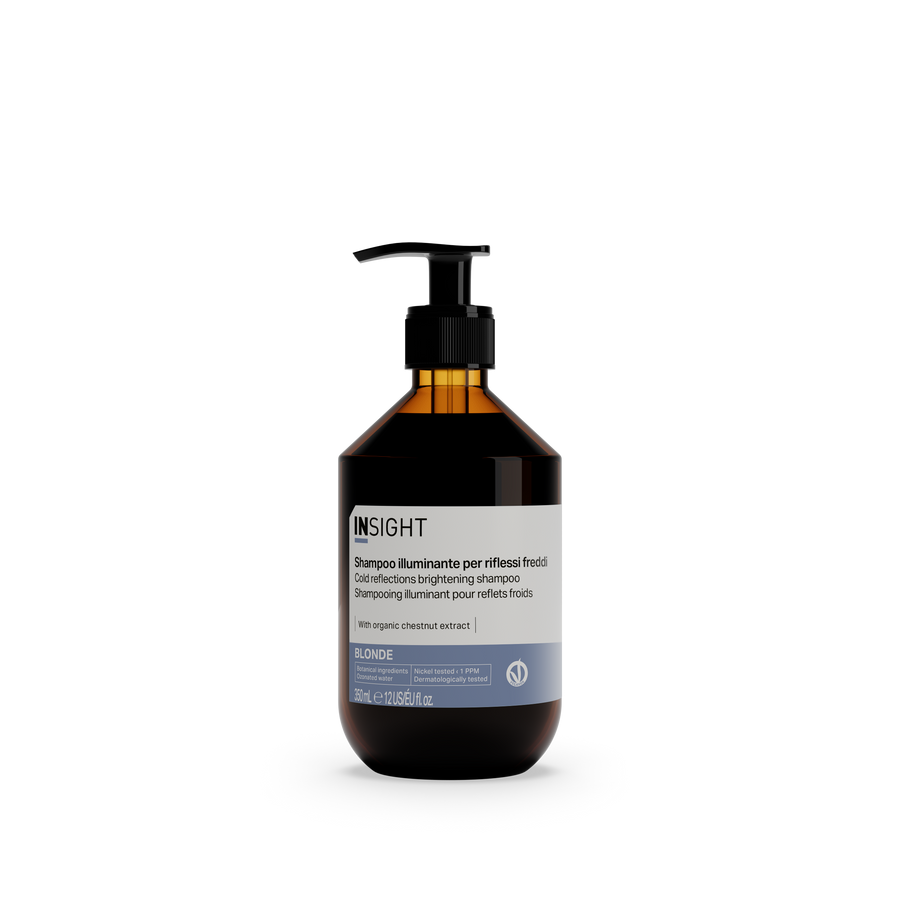 Insight Blonde Cold Reflections Brightening Shampoo 350ml front view by Insight | EIDEAL