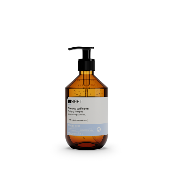 Insight Clarifying purifying shampoo 350ml front view by Insight | EIDEAL