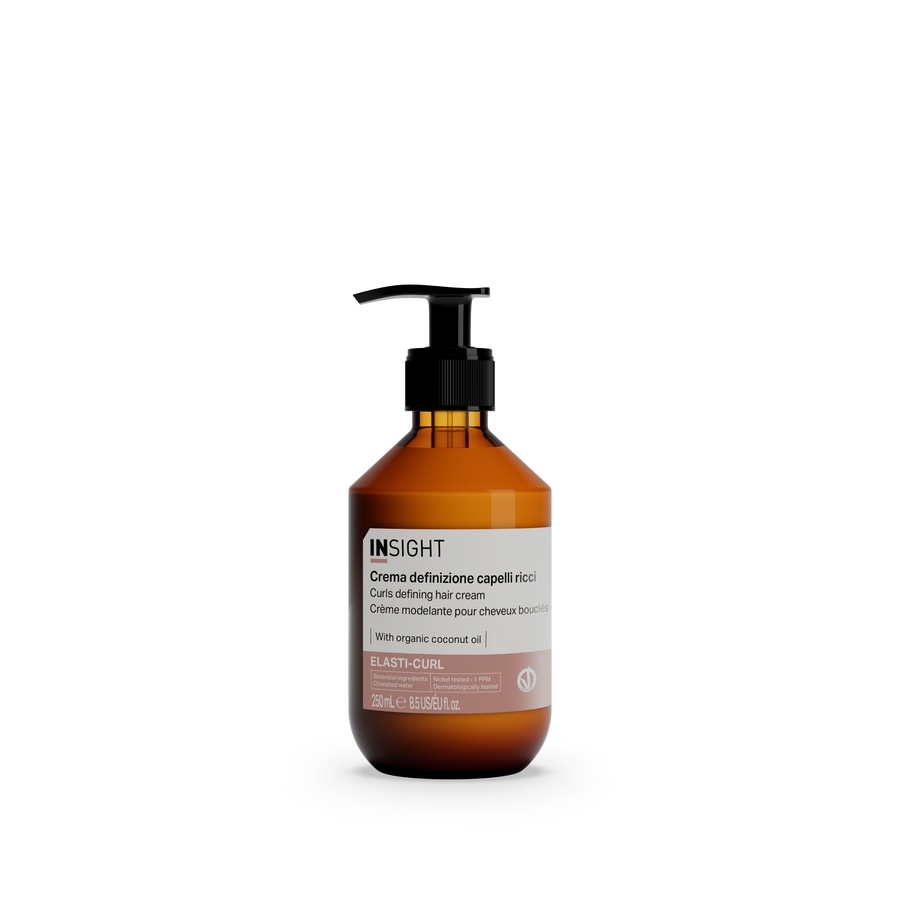 Insight Elasti-Curl Curly Hair Defining Hair Cream 250ml front view by Insight | EIDEAL