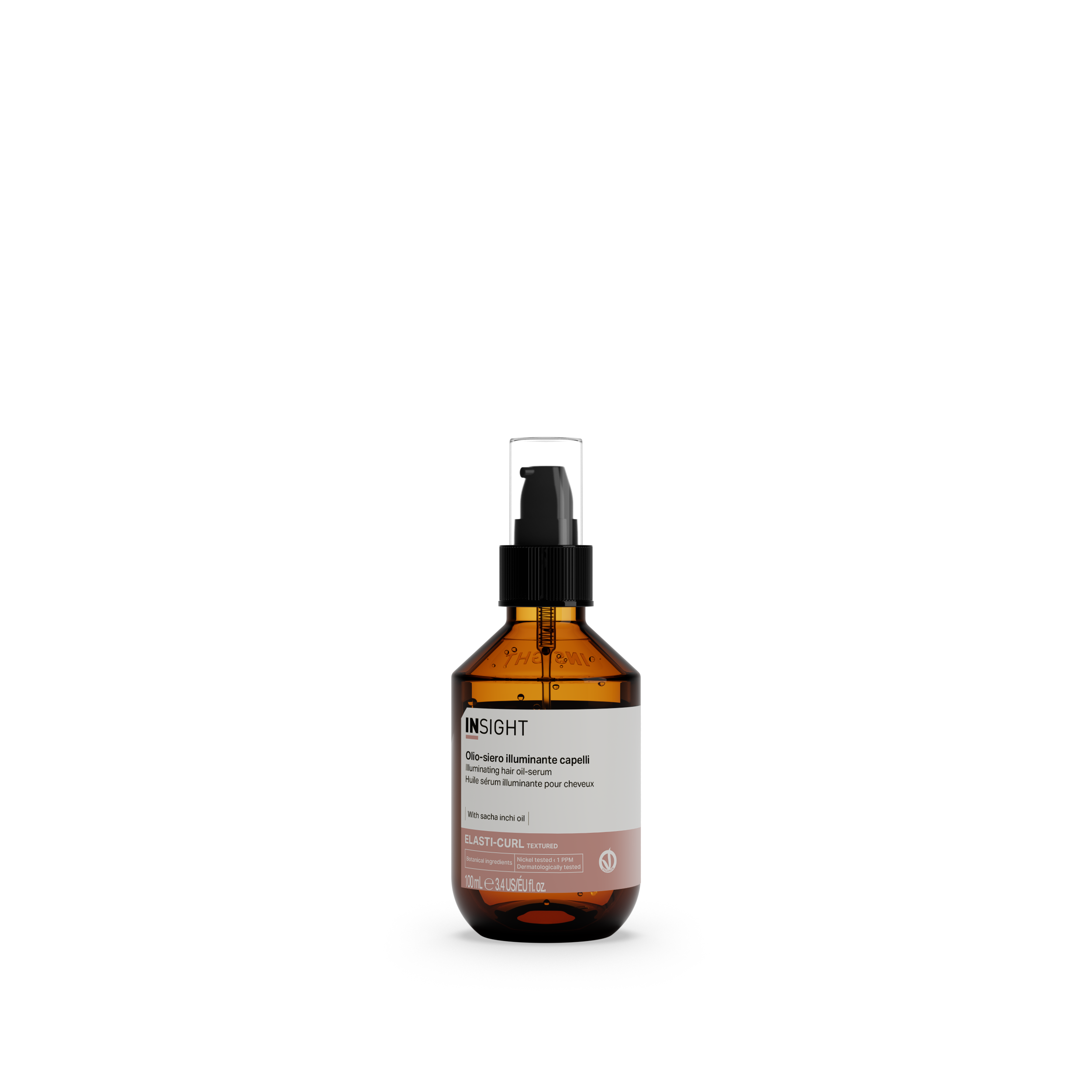 Insight Elasti-Curl Illuminating Hair Oil-Serum 100ml front view by Insight | EIDEAL