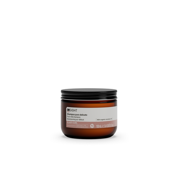 Insight Elasti-Curl Pure Mild Shampoo 100ml front view by Insight | EIDEAL