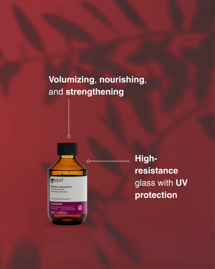 Insight Volume Up Shampoo 100ml lifestyle shot by Insight | EIDEAL